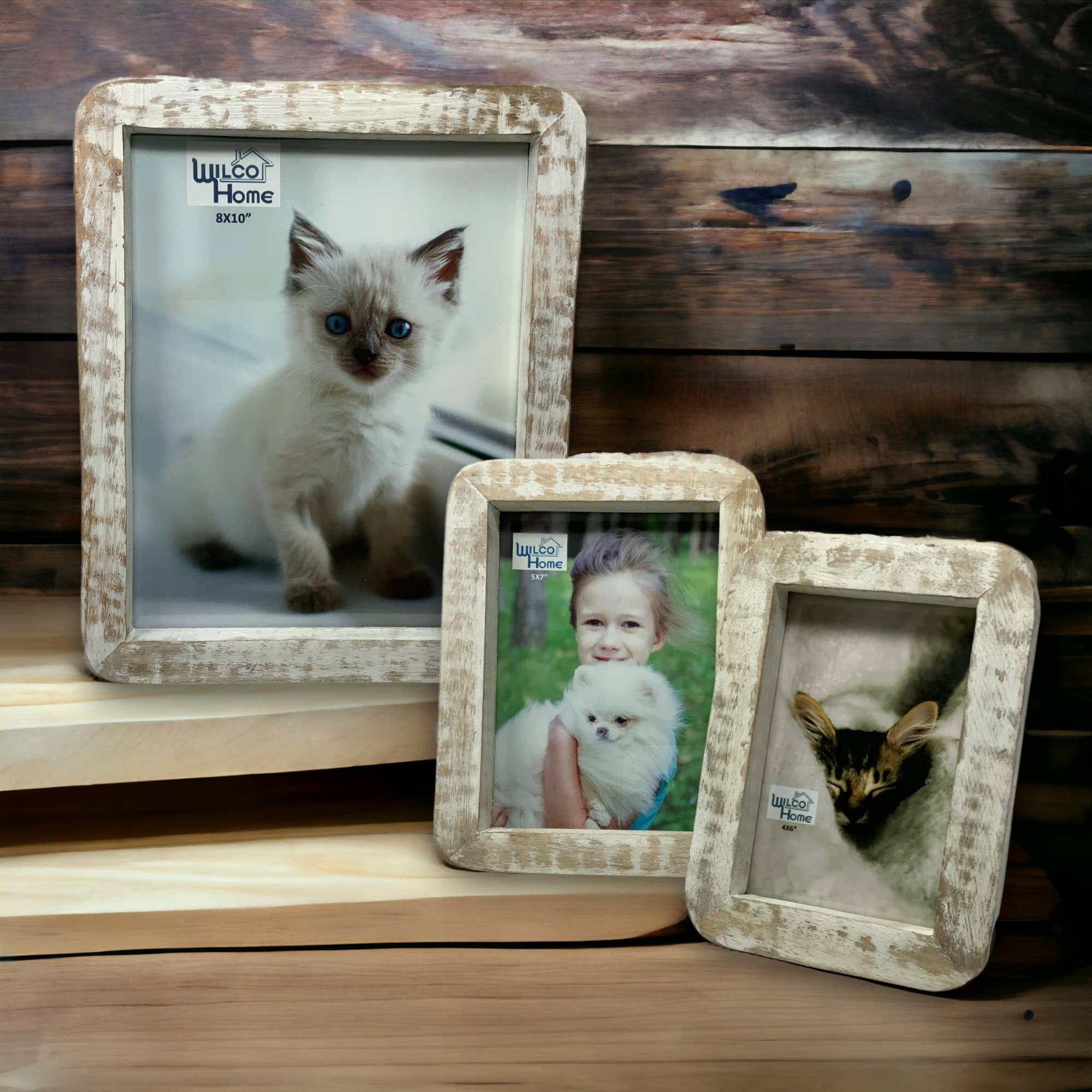 Curved Edge Photo Frame with Easel Back - HER Home Design Boutique